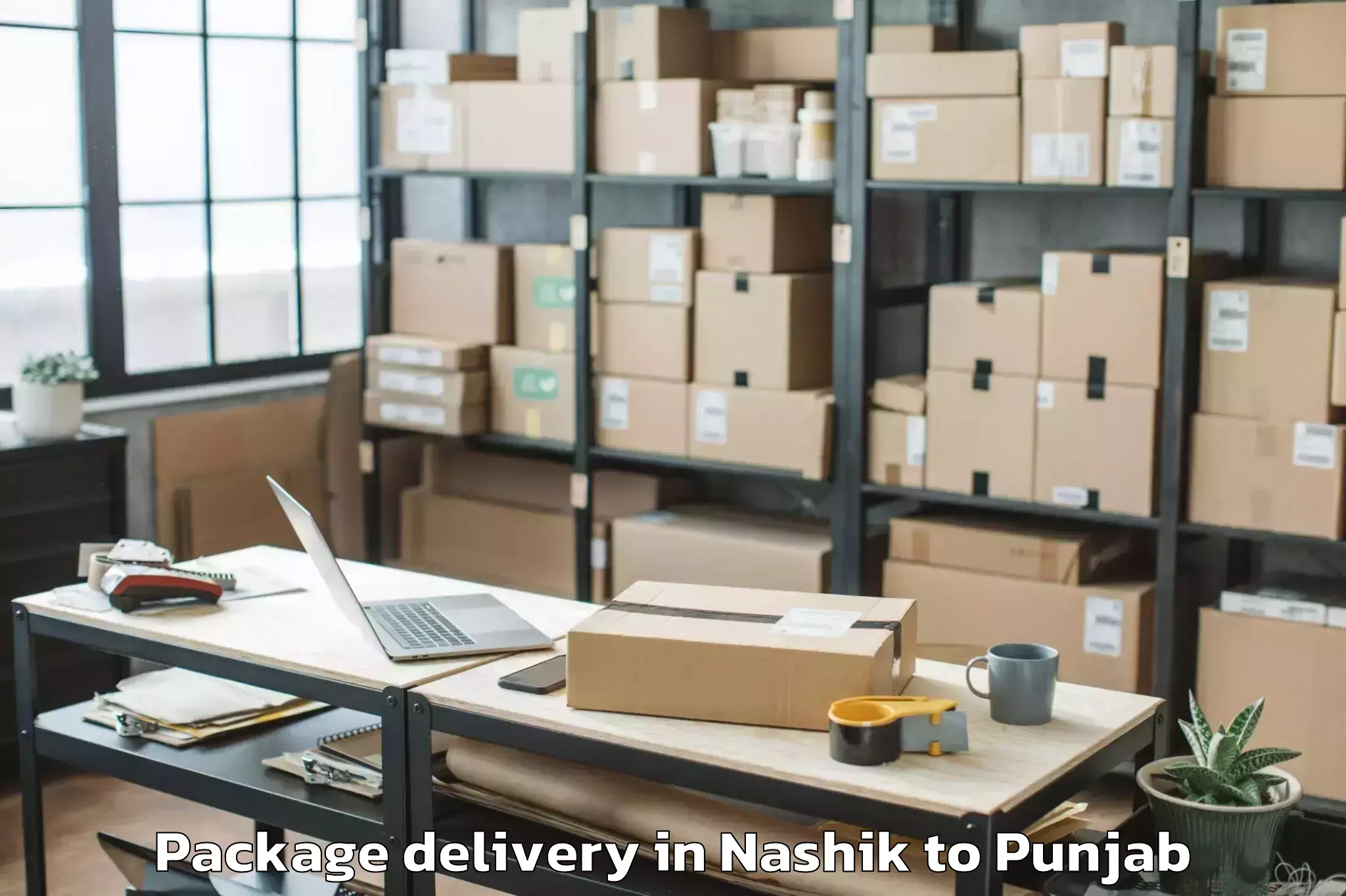 Nashik to Raja Sansi Airport Atq Package Delivery